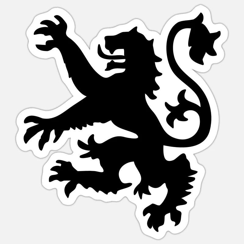 Scottish Lion - Sticker size S (10 x 10 cm) - white matte