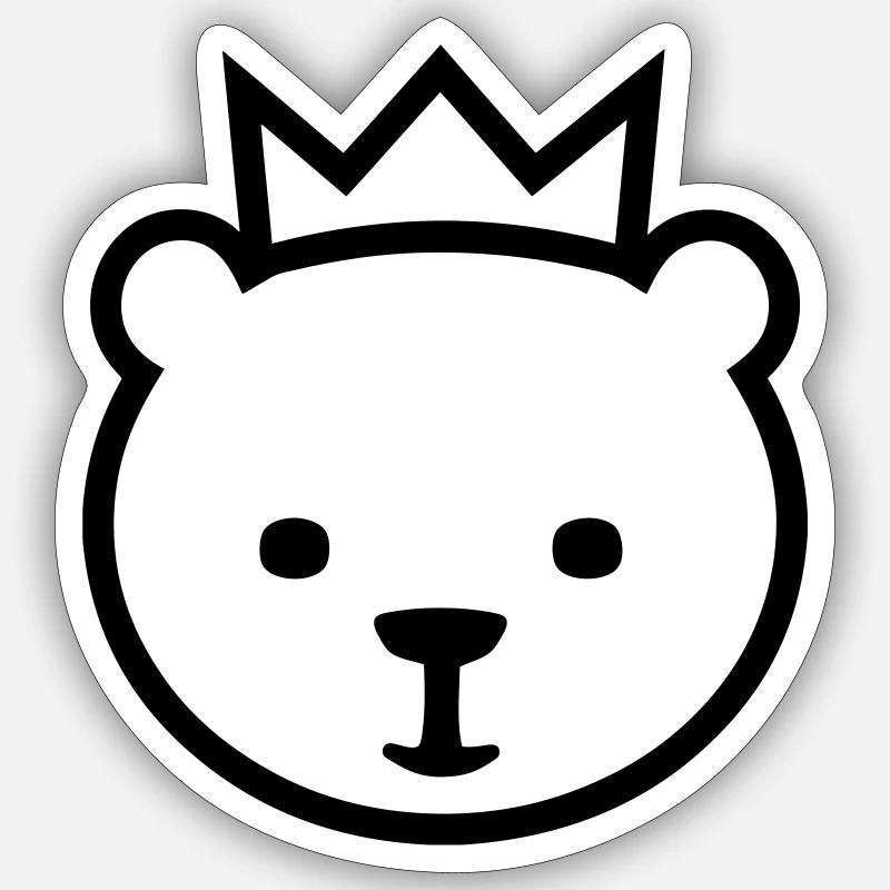 Berliner Bär Sticker Größe S (10 x 10 cm)