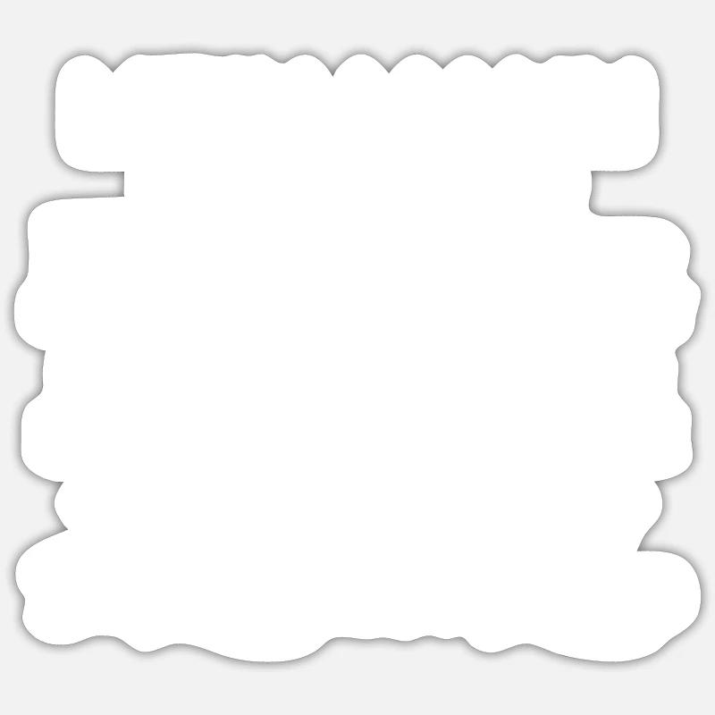Mein Mann... Geschenk - Sticker Größe S (10 x 10 cm) - Mattweiß