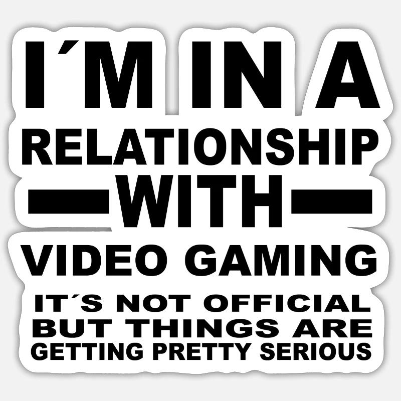 relation avec VIDEO GAMING Sticker taille S (10 x 10 cm)