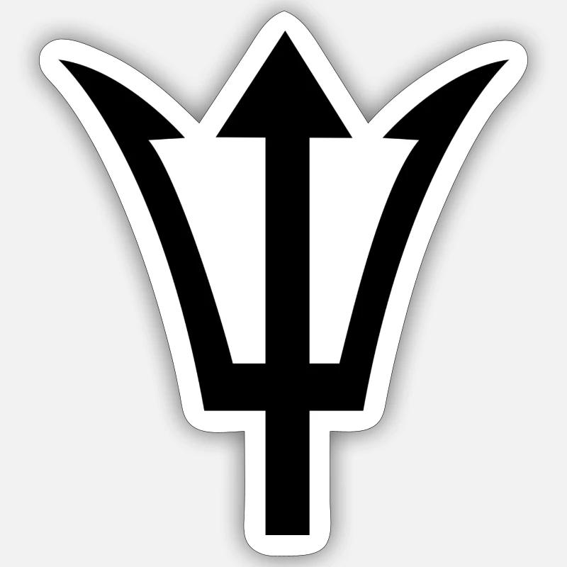 trident Sticker size S (10 x 10 cm)