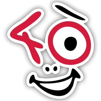 Toll, 40 Jahre ! - Sticker Größe S (10 x 10 cm) - Mattweiß - Vorne