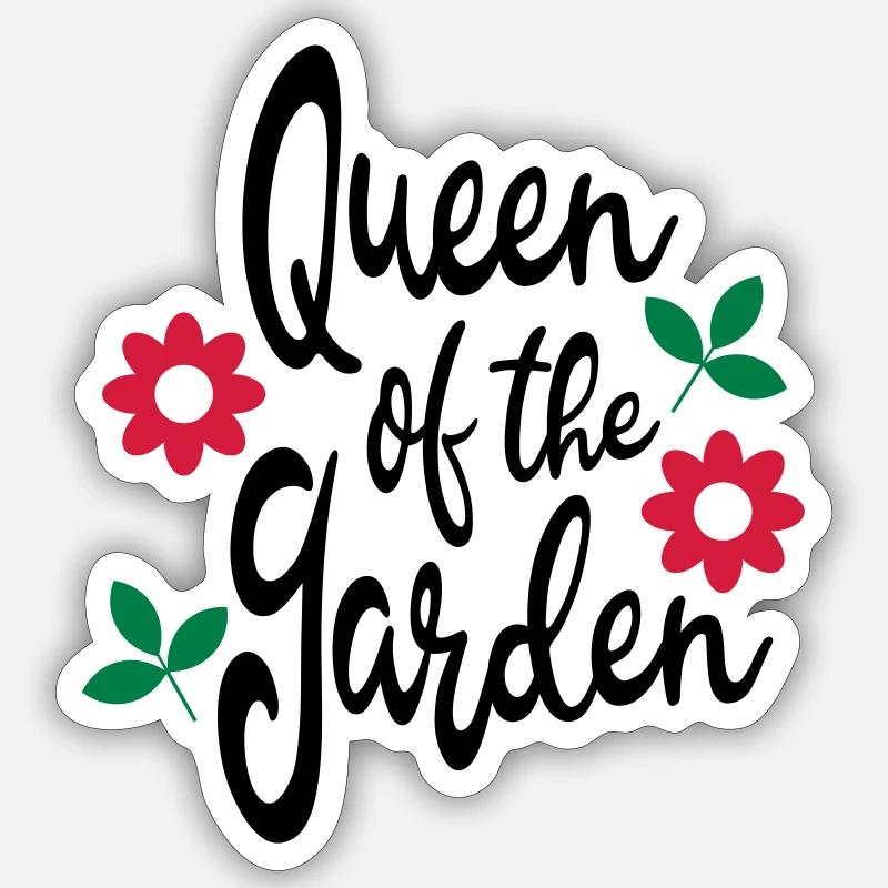 gardener - Sticker size S (10 x 10 cm) - white matte