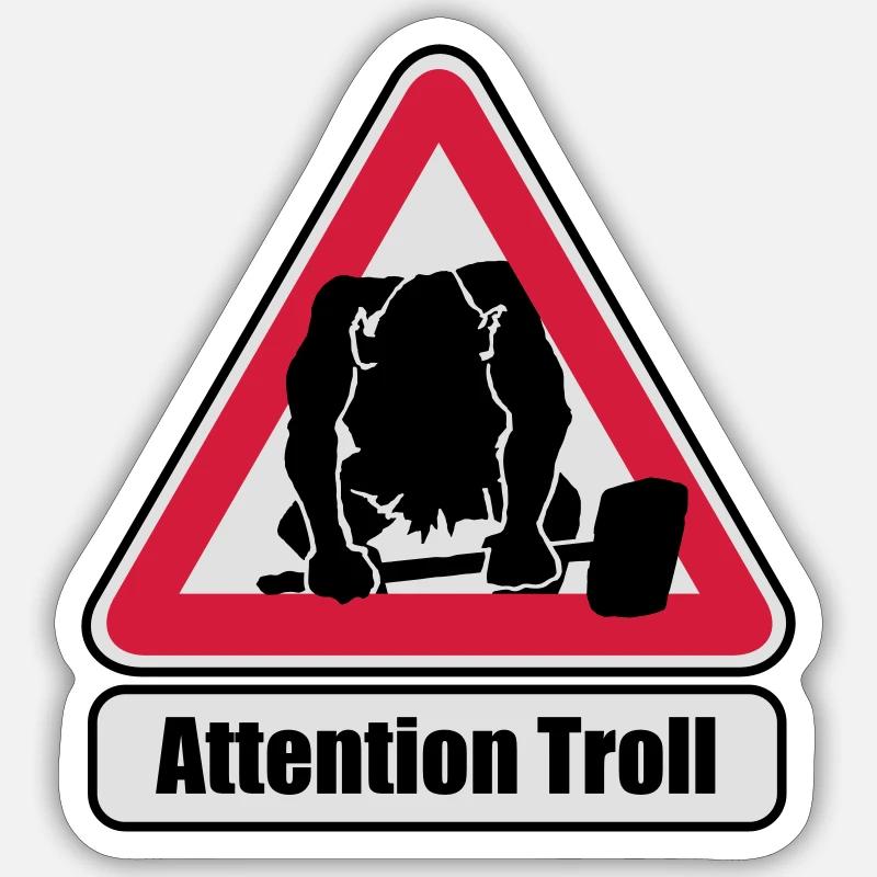 Troll Sticker Größe S (10 x 10 cm)