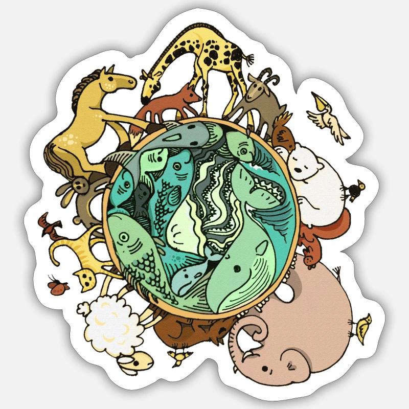 Sticker Größe S (10 x 10 cm) - 