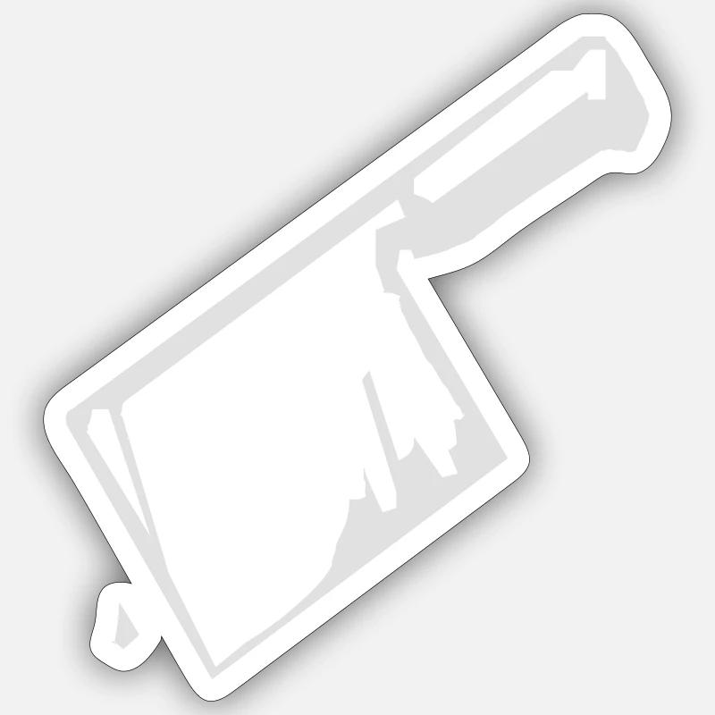 Hackbeil Sticker Größe S (10 x 10 cm)