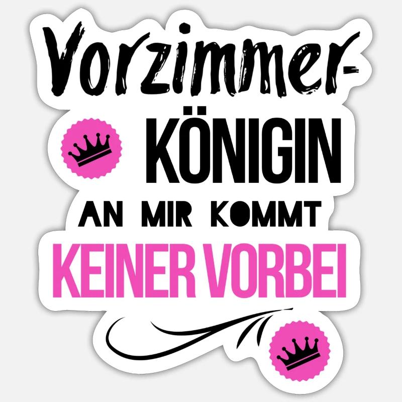Bureau d'antichambre - Sticker taille S (10 x 10 cm) - blanc mat