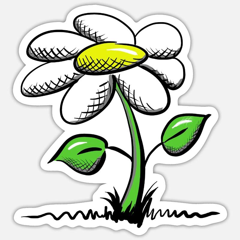 Gaensebluemchen Geschenk Sticker Größe S (10 x 10 cm)