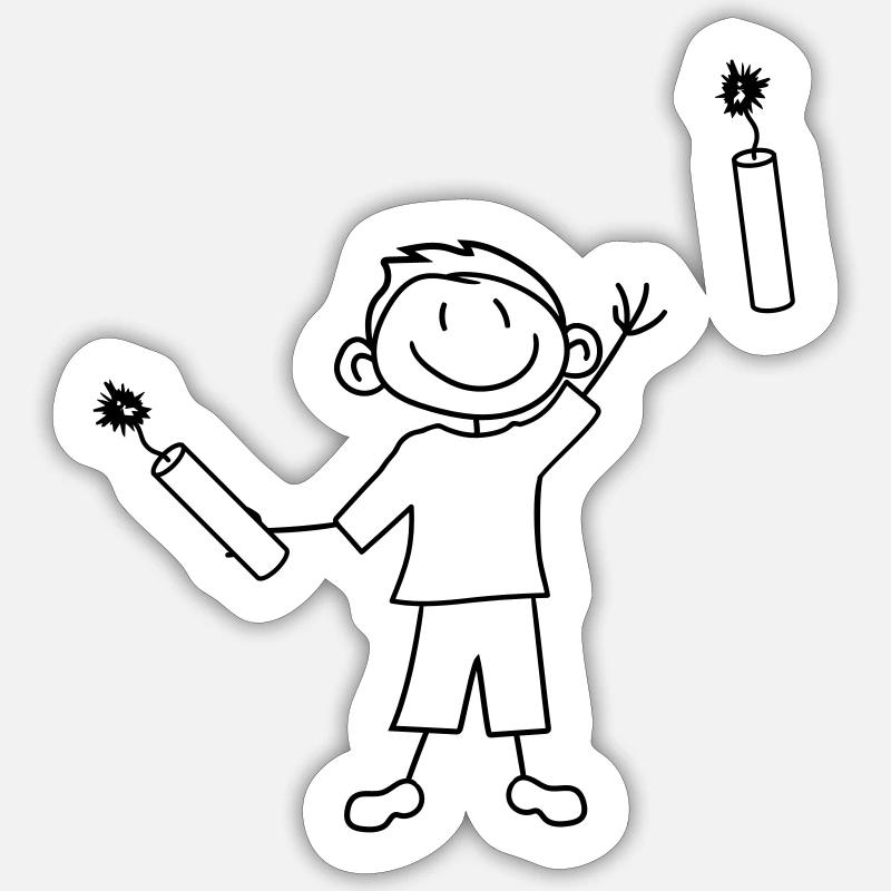 tnt dynamit nitro kuender bombe werfen explosion a Sticker Größe S (10 x 10 cm)