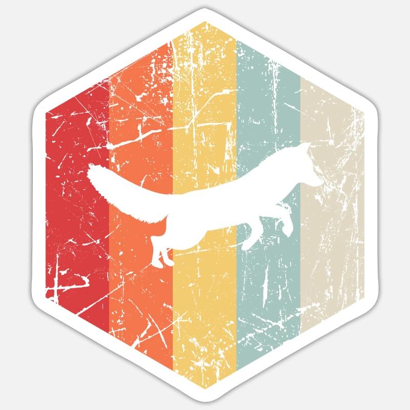 Fox - Sticker size S (10 x 10 cm) - white matte