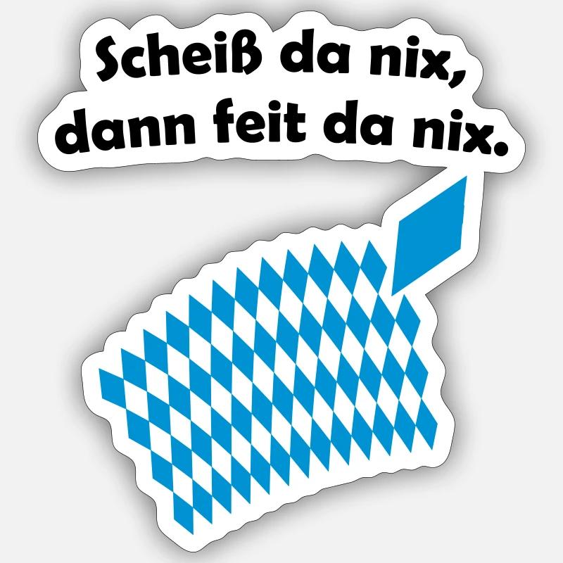 Bavaria - Sticker size S (10 x 10 cm) - white matte