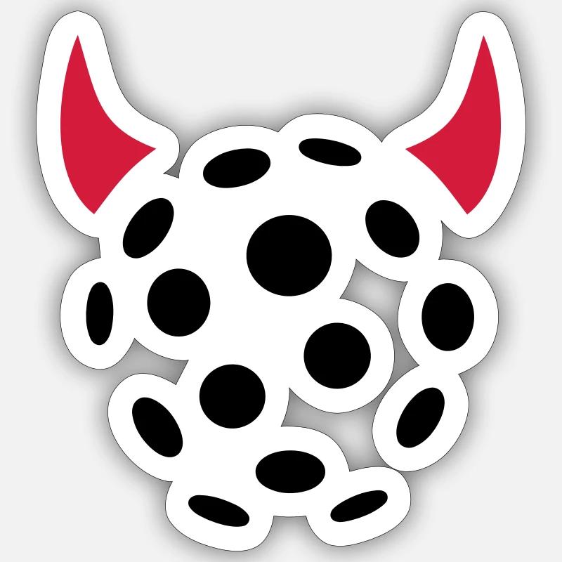 Floorball - Sticker size S (10 x 10 cm) - white matte