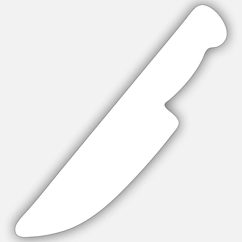 Long sharp knife Sticker size S (10 x 10 cm)