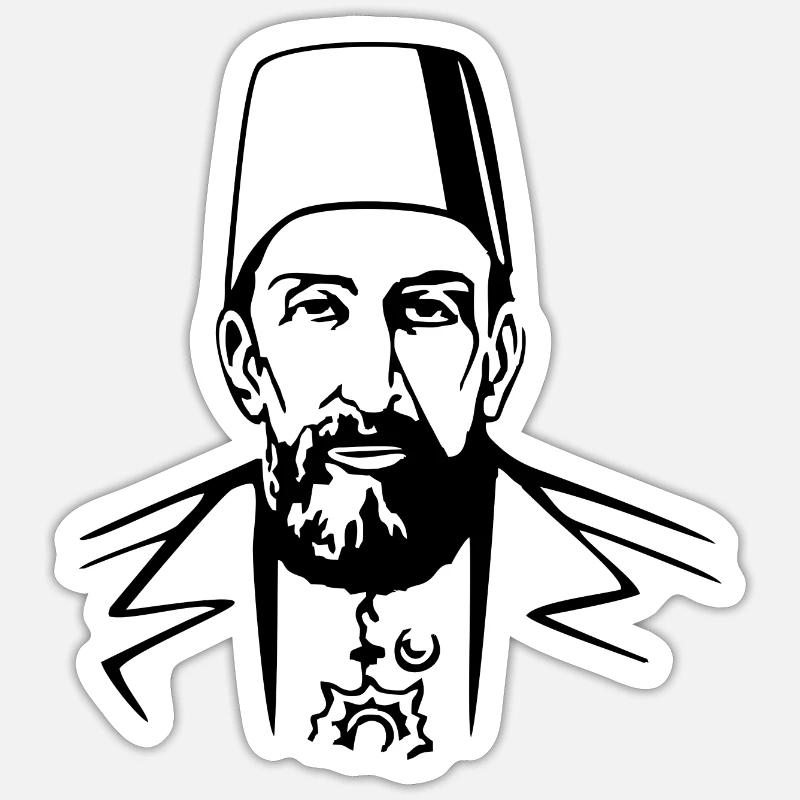Osmanli Abduellhamid han Sticker size S (10 x 10 cm)