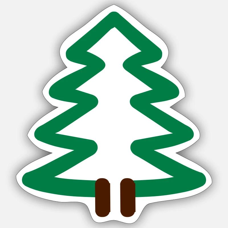Fir tree Sticker size S (10 x 10 cm)