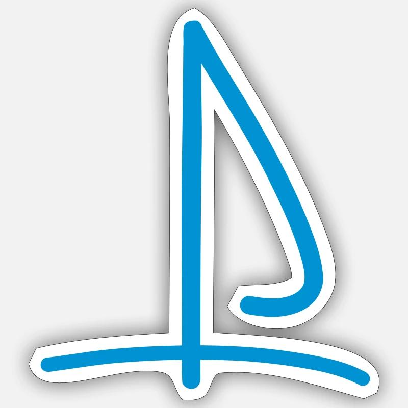 Sailing Sticker size S (10 x 10 cm)