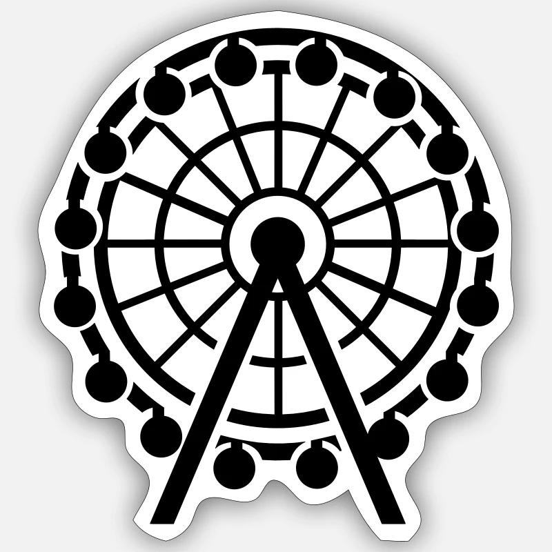 Grande roue Sticker taille S (10 x 10 cm)
