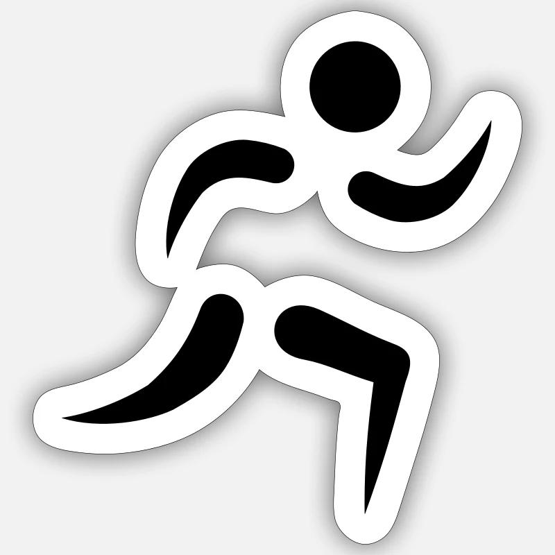 Running Sticker size S (10 x 10 cm)