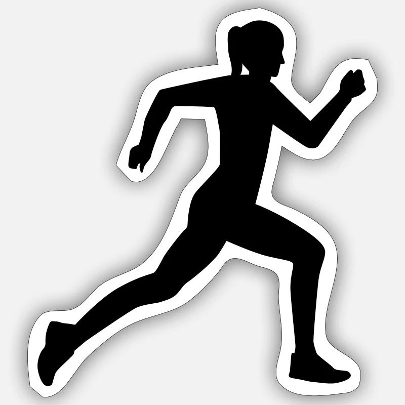 Running Sticker size S (10 x 10 cm)