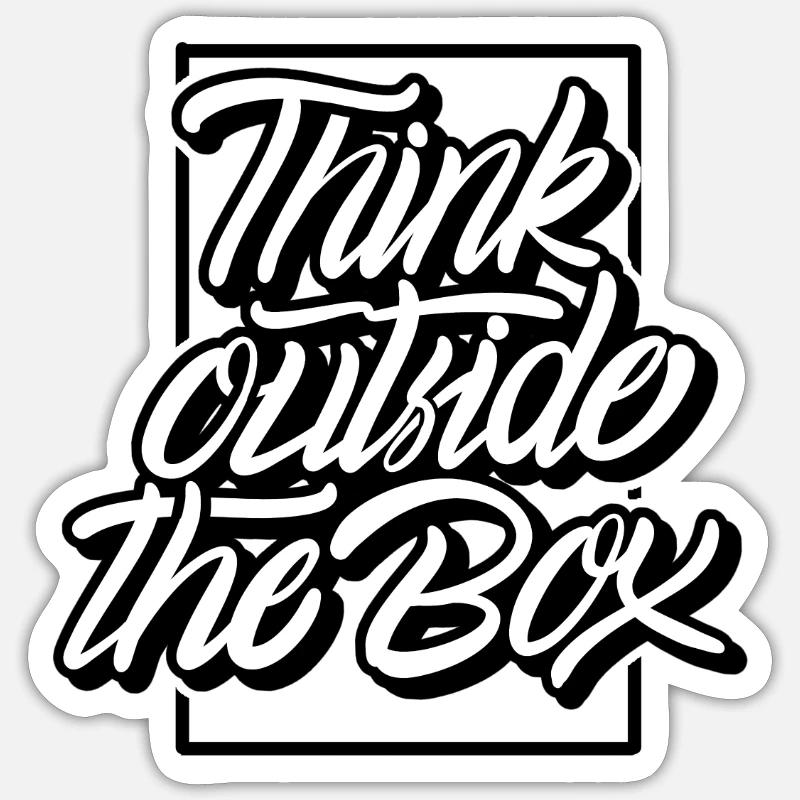 Anders denken Sticker Größe S (10 x 10 cm)