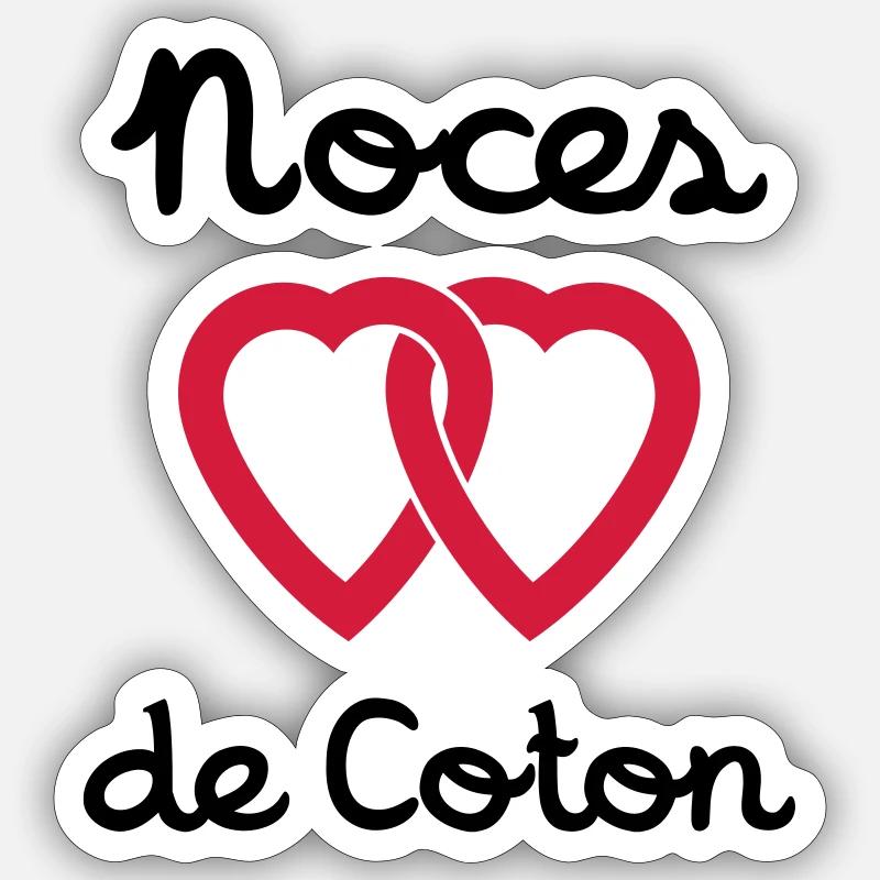 Noces de Coton Sticker taille S (10 x 10 cm)