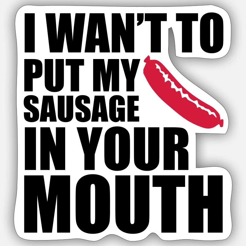 Sausage Sticker size S (10 x 10 cm)