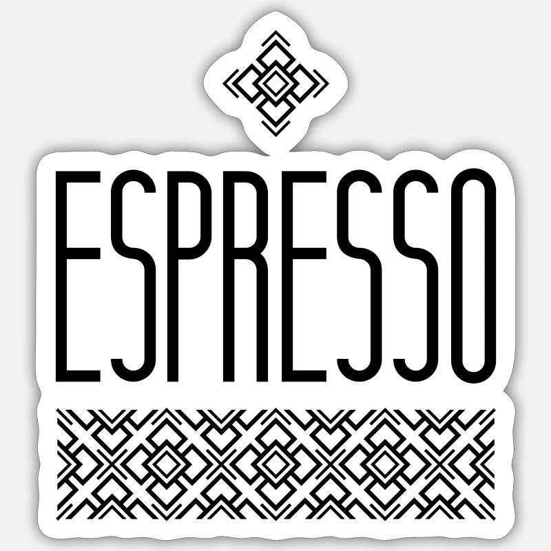 espresso Sticker size S (10 x 10 cm)