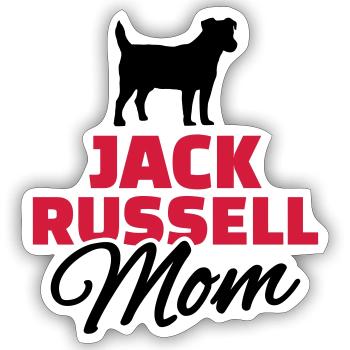 Jack Russell - Sticker Größe S (10 x 10 cm) - Mattweiß - Vorne