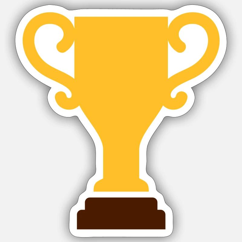 Trophy - Sticker size S (10 x 10 cm) - white matte
