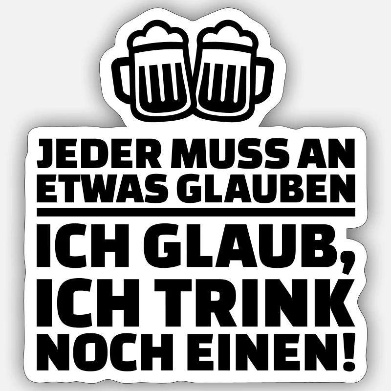 Alkohol Sticker Größe S (10 x 10 cm)