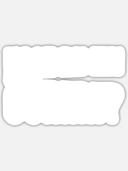 Witziger Kondomwitz - Sticker Größe S (10 x 10 cm) - Mattweiß