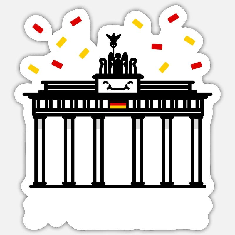 GERMANY - Sticker size S (10 x 10 cm) - white matte
