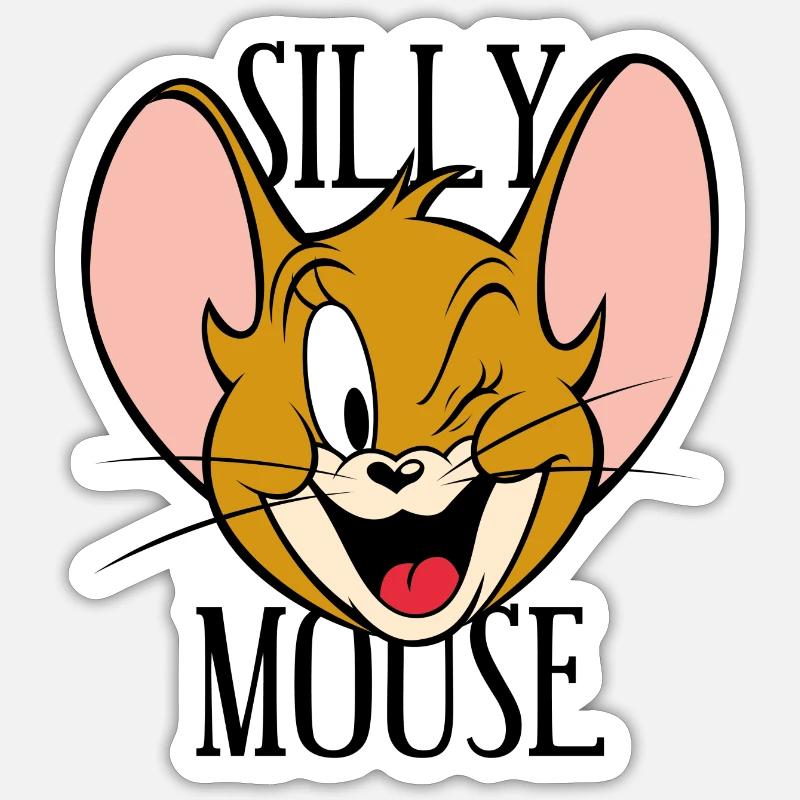 Tom et Jerry Silly Mouse Sticker taille S (10 x 10 cm)