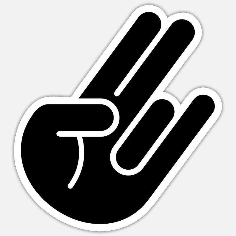 JDM Hand 1c Sticker size S (10 x 10 cm)