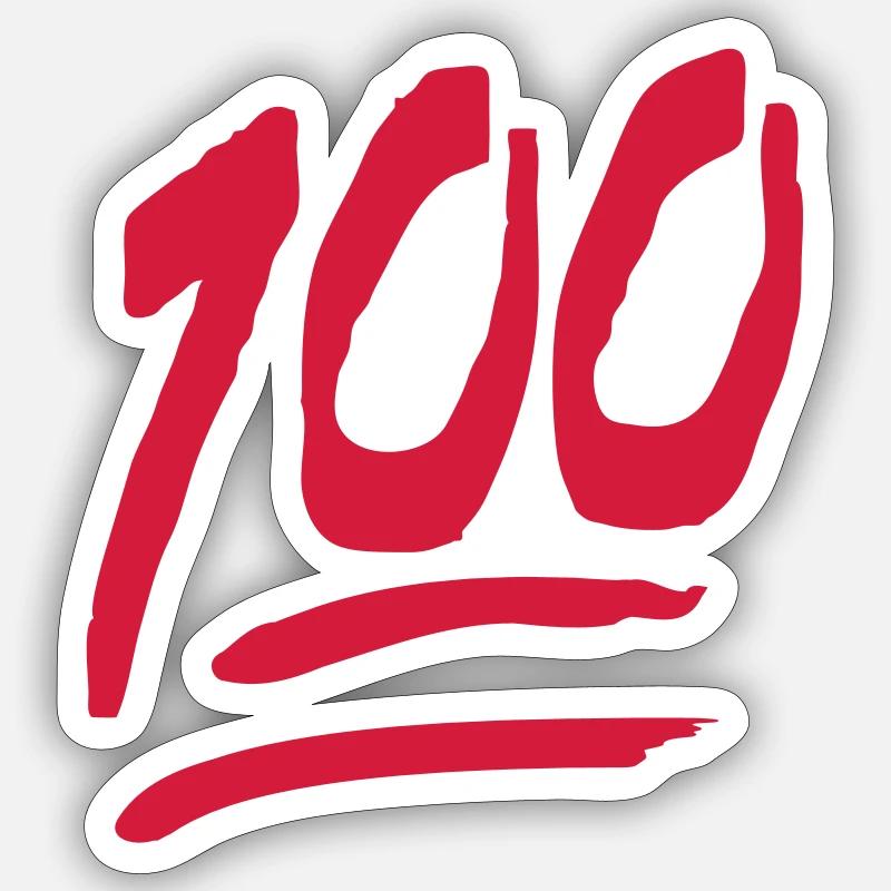 100 - Sticker taille S (10 x 10 cm) - blanc mat