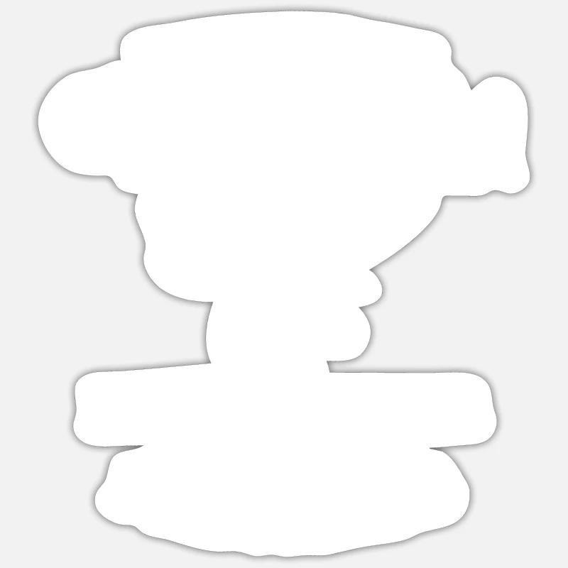 Moose - Canada - Sticker Größe S (10 x 10 cm) - Mattweiß
