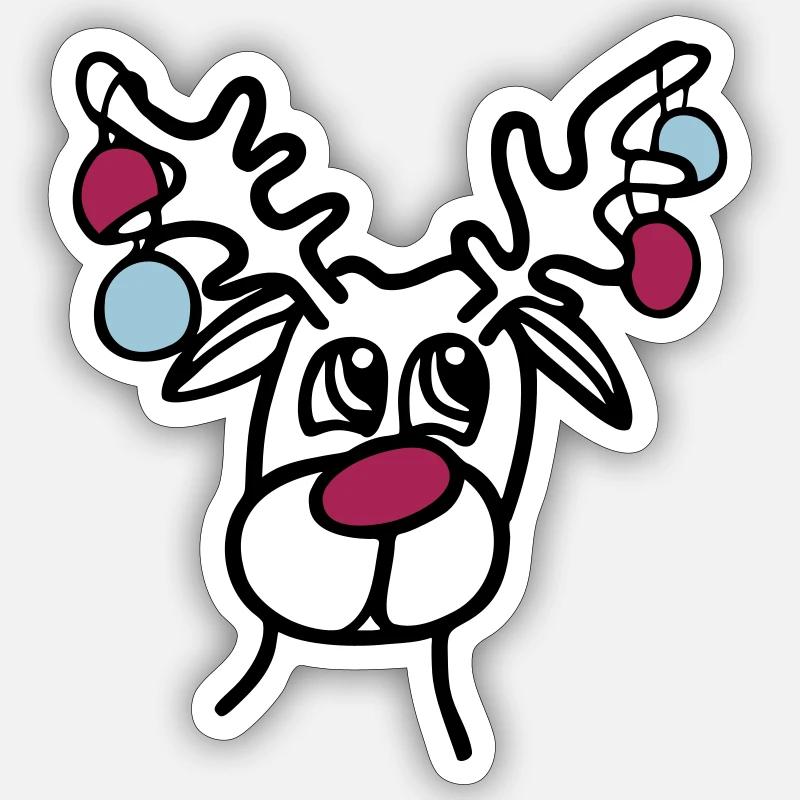 Rennes - Sticker taille S (10 x 10 cm) - blanc mat