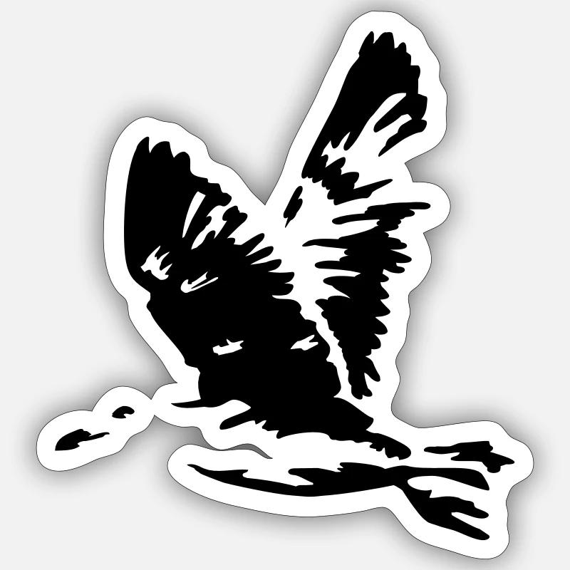 seagull - Sticker size S (10 x 10 cm) - white matte