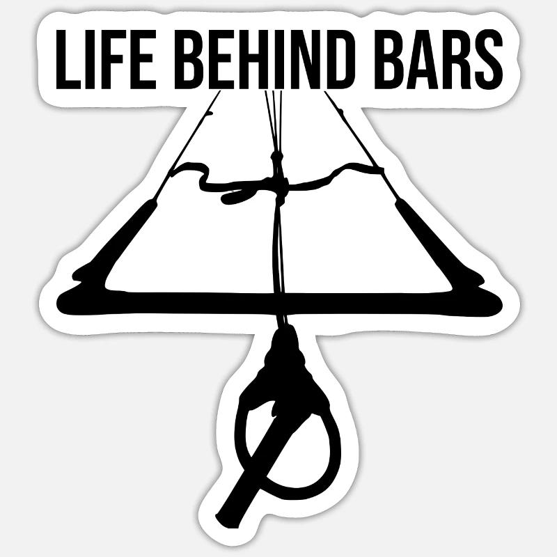 Life behind bars - Sticker size S (10 x 10 cm) - white matte