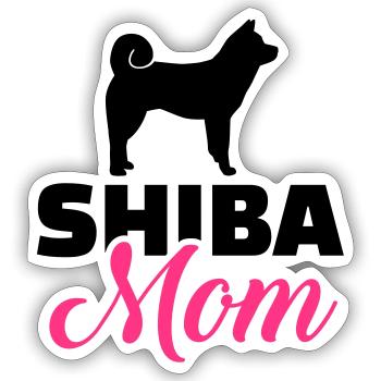 Shiba Inu - Sticker size S (10 x 10 cm) - white matte - Front