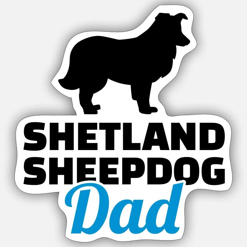 Shetland Sheepdog - Sticker size S (10 x 10 cm) - white matte