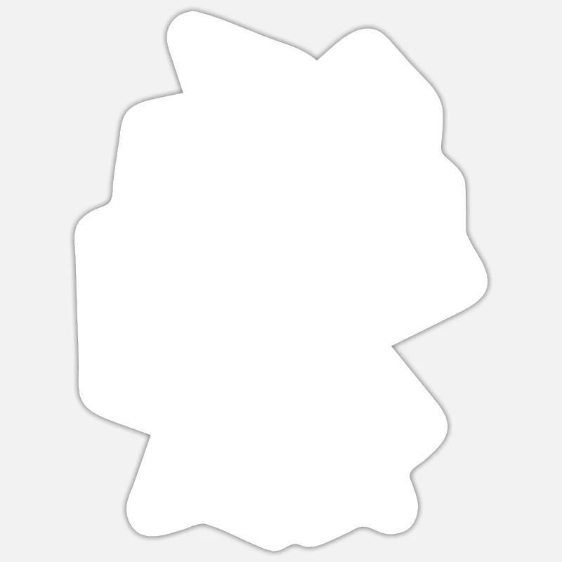 Germany outline map - Sticker size S (10 x 10 cm) - white matte