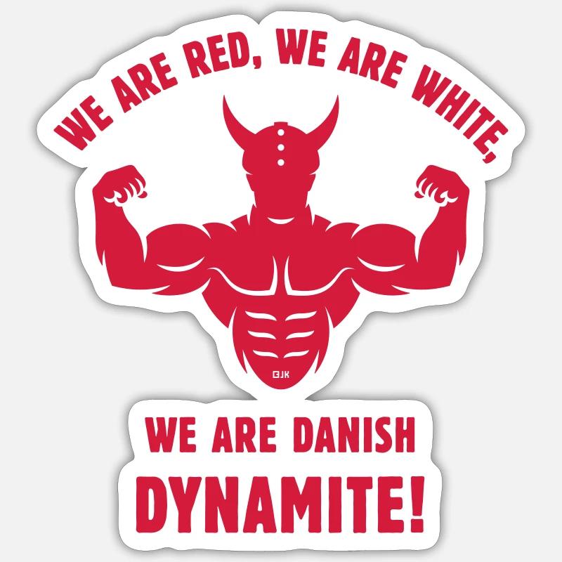 We Are Danish Dynamite! (Dänemark / Wikinger) Sticker Größe S (10 x 10 cm)