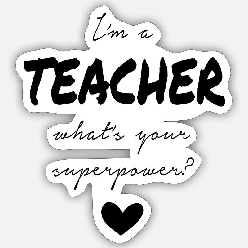 Enseignant Sticker taille S (10 x 10 cm)