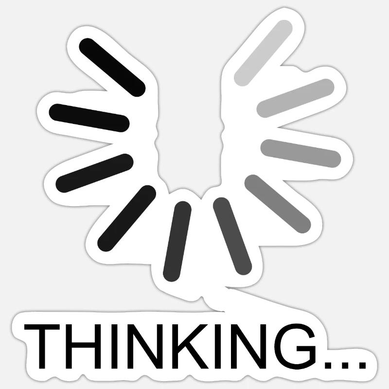 Thinking Charging Bar Charging Indicator Gift Sticker size S (10 x 10 cm)