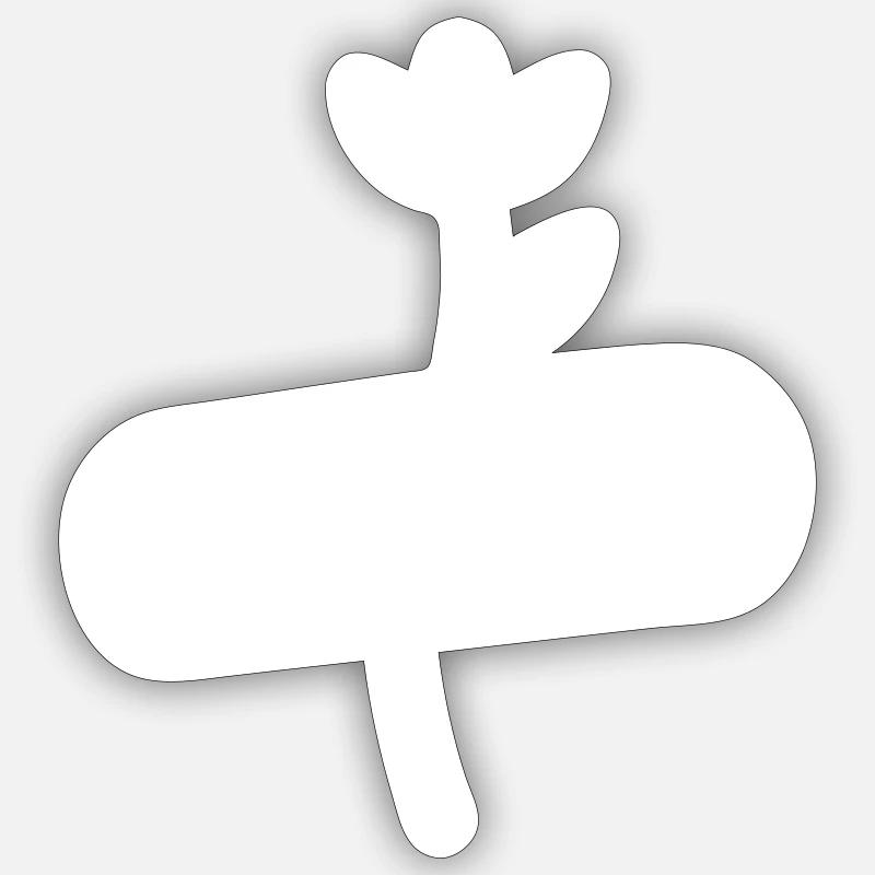 Blümchen mit Pflaster Sticker Größe S (10 x 10 cm)