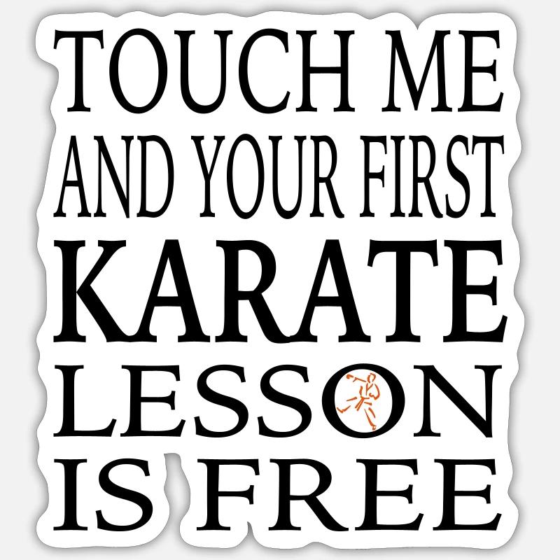 karate - Sticker size S (10 x 10 cm) - white matte