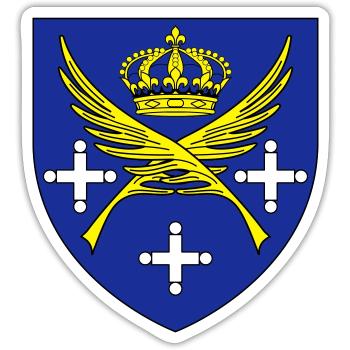 City coat of arms Saint Etienne Loire - Sticker size S (10 x 10 cm) - white matte - Front