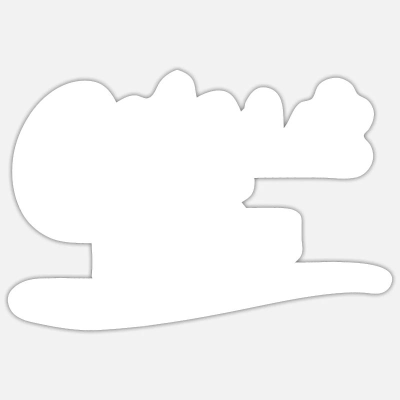 peter 60 - Sticker size S (10 x 10 cm) - white matte