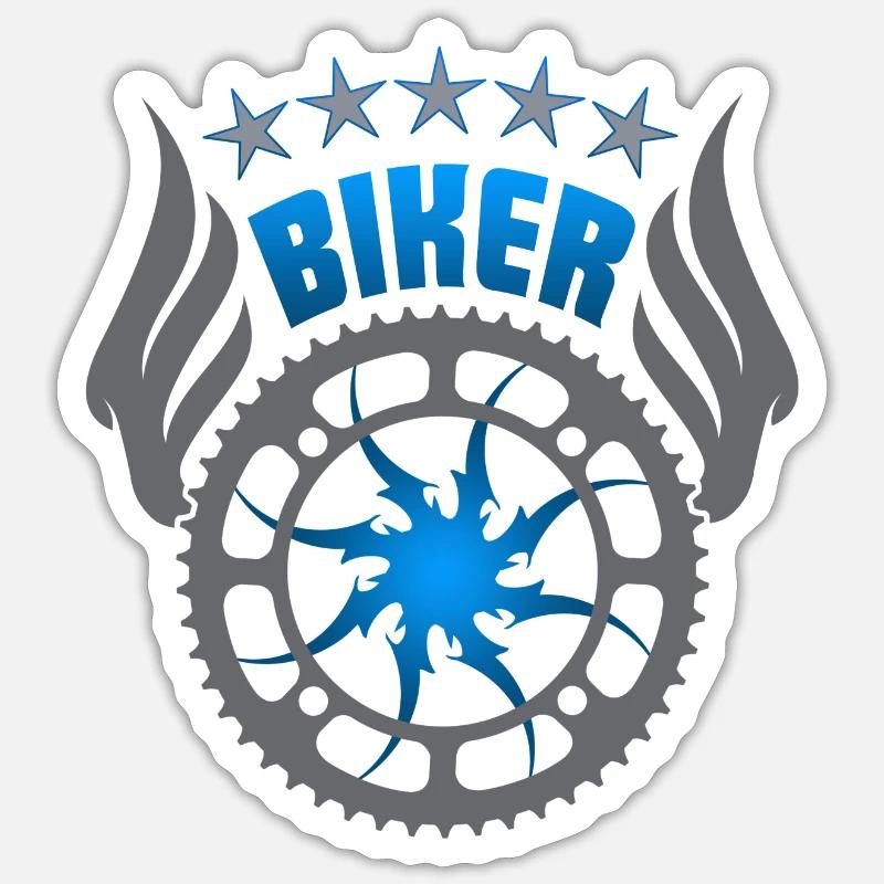 Biker Sticker Größe S (10 x 10 cm)